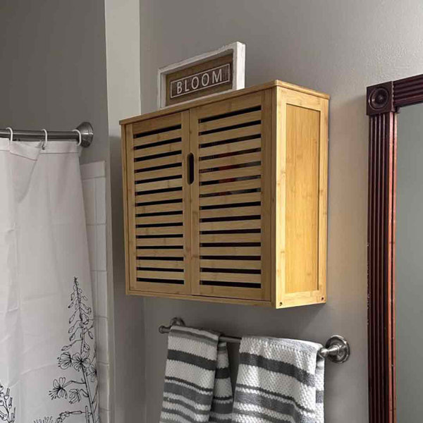 Gracie Oaks Wall Bathroom Storage , Double Door